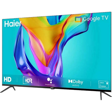 Haier H32K82FX HD Ready Google Assistant with Dolby Audio Smart Remote Control Smart Google LED TV (2025 Edition, Black)